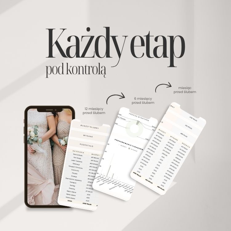 planer ślubny mówię o ślubie excel google sheey pdf ai organizer ślubu