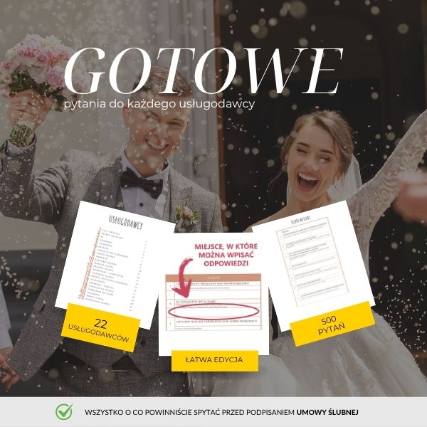 umowa weselna - o co pytać przy rezerwacji sali weselnej