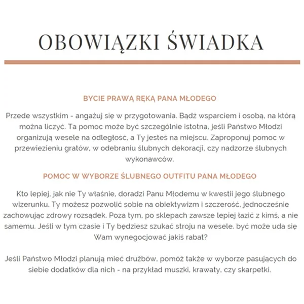 jakie są obowiązki świadka