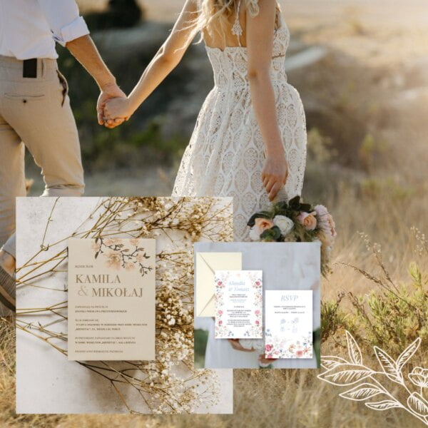 zaproszenia ślubne rustykalne pdf