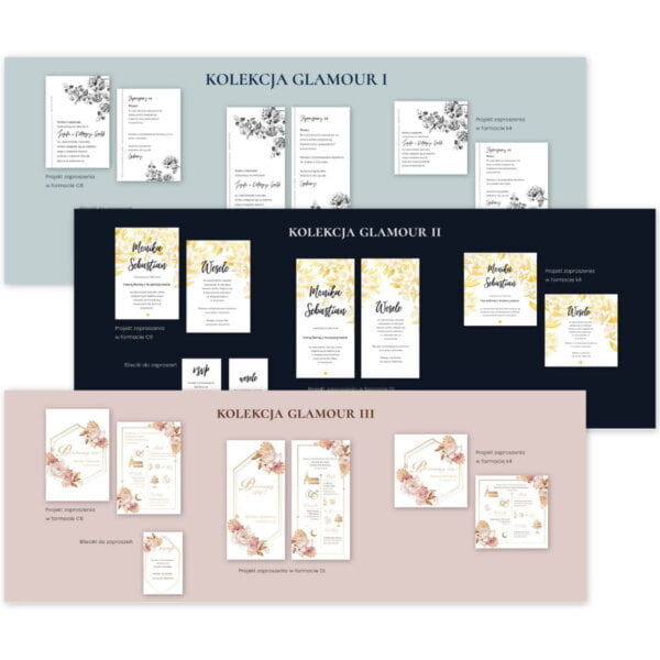 zaproszenia na ślub w stylu glamour pdf