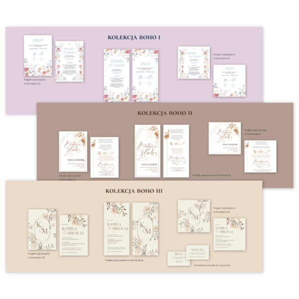 zaproszenia na ślub w stylu boho pdf