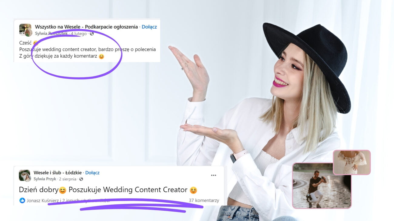 wedding content creator ślubne rolki